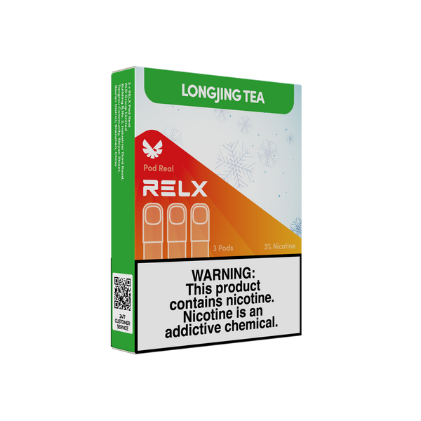 RELX Malaysia Pod Real 3 Pods Pack Longjing Tea Package Price RM32 悦刻马来西亚雾化弹3颗装龙井茶3%尼古丁价格32马币
