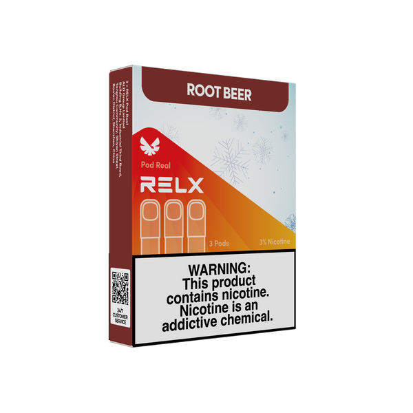 RELX Malaysia MY Pod Real 3 Pods Pack Root Beer Package Price RM32 悦刻马来西亚雾化弹3颗装沙士汽水3%尼古丁价格32马币
