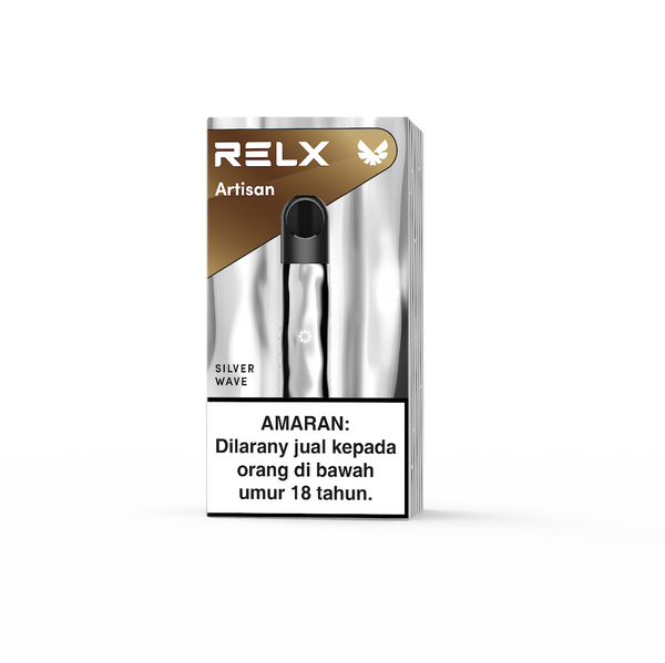 RELX Malaysia MY Artisan Metal Device Vape Pen Silver Wave Package
