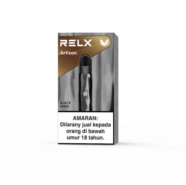 RELX Malaysia MY Artisan Metal Device Vape Pen Black Wave Package
