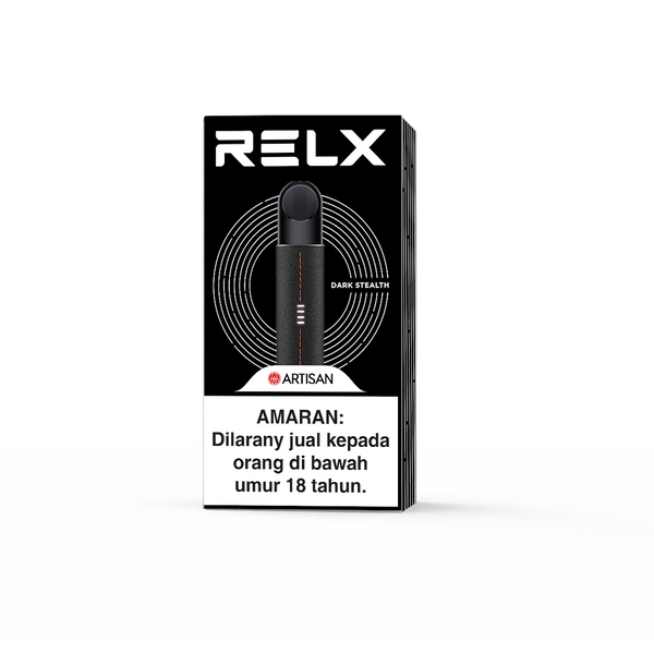 RELX Malaysia MY Artisan Leather Device Vape Pen Dark Stealth Package
