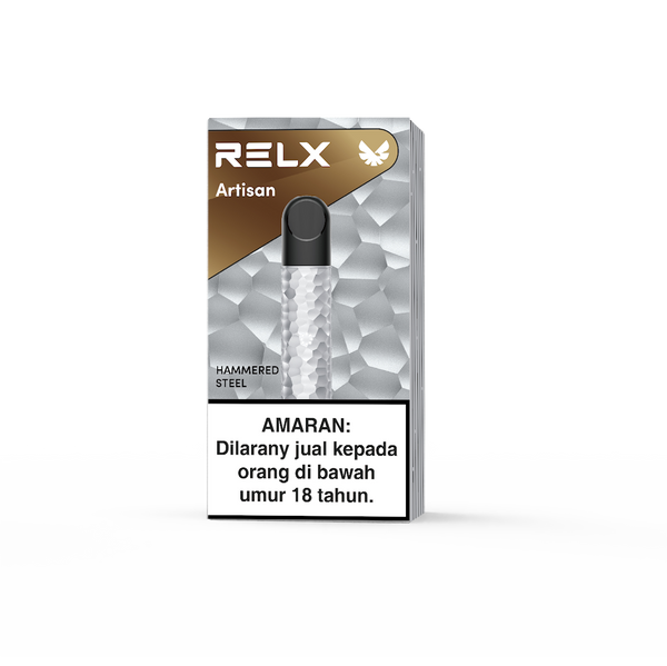 RELX Malaysia MY Artisan Metal Device Vape Pen Hammered Steel Package
