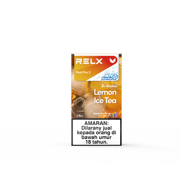 RELX MY Pod Pro 2 Flavor Lemon Ice Tea Package Price RM15 悦刻雾化弹1颗装高凉铁柠檬红茶3%尼古丁价格15马币
