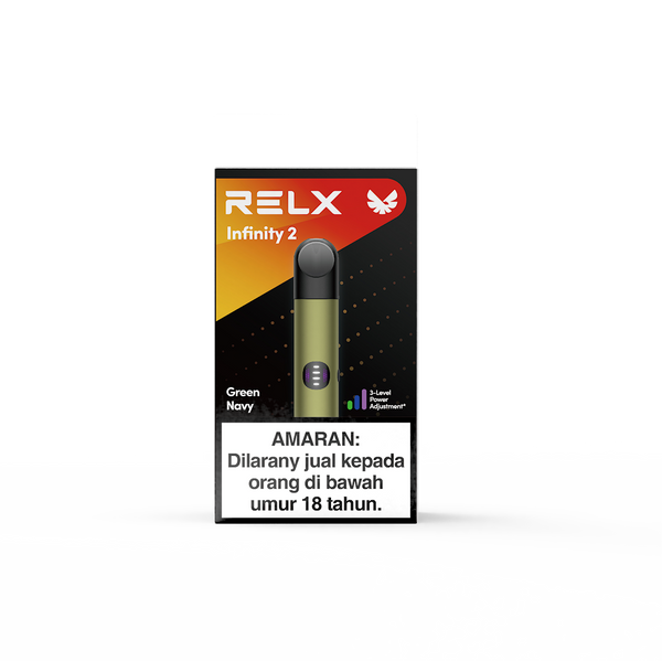 RELX Malaysia MY Infinity 2 Device Vape Pen Green Navy Package
