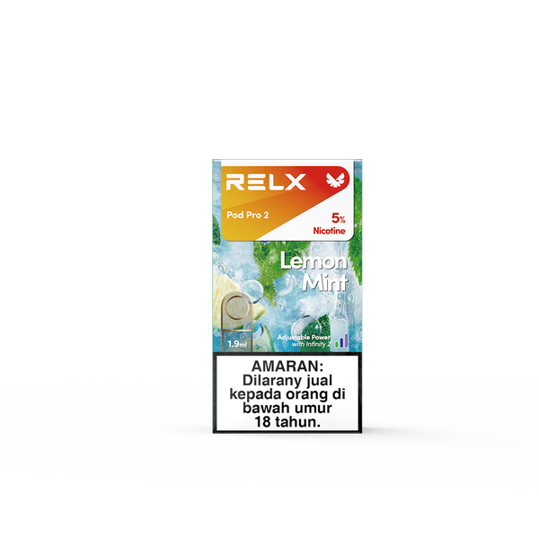 RELX MY Pod Pro 2 Flavor Lemon Mint Package Price RM15 悦刻雾化弹1颗装冰柠薄荷5%尼古丁价格15马币

