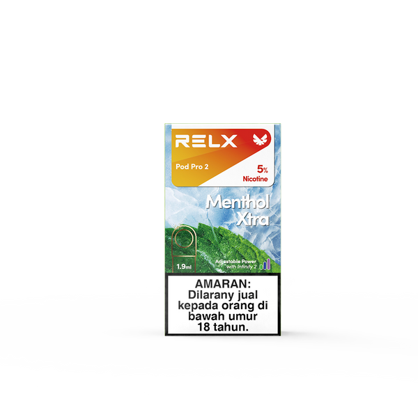 RELX MY Pod Pro 2 Flavor Menthol Xtra Package Price RM15 悦刻雾化弹1颗装新薄荷5%尼古丁价格15马币
