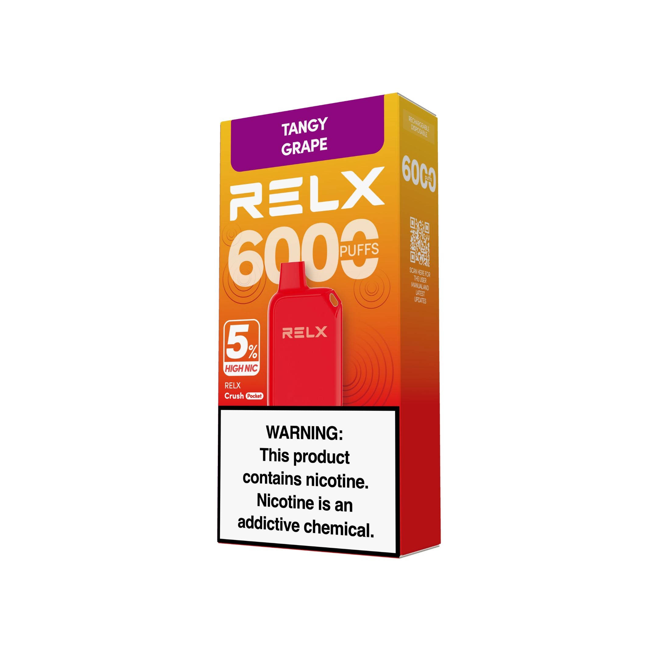 Shop RELX Crush Pocket 6000 Tangy Grape RELX Malaysia