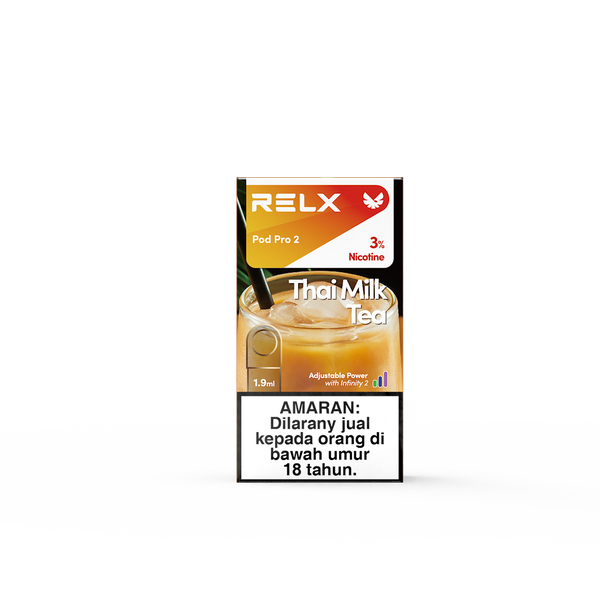 RELX Malaysia Official MY Pod Pro 2 Thai Milk Tea Package Price RM15 悦刻雾化弹1颗装泰式奶茶3%尼古丁价格15马币
