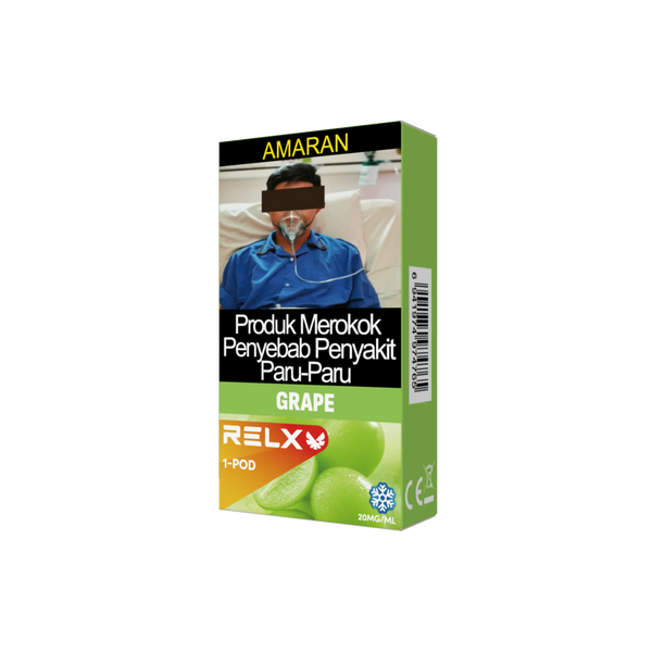 RELX Malaysia Official MY Pod Pro 2 Green Grape Ice Package Price 悦刻雾化弹1颗装极凉青提3%尼古丁价格马币
