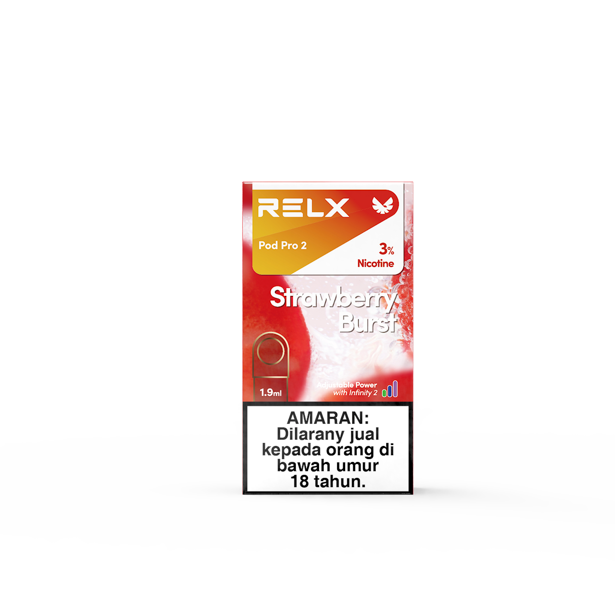 Shop RELX Pod Pro 2 Strawberry Burst 3% Nicotine | RELX Malaysia