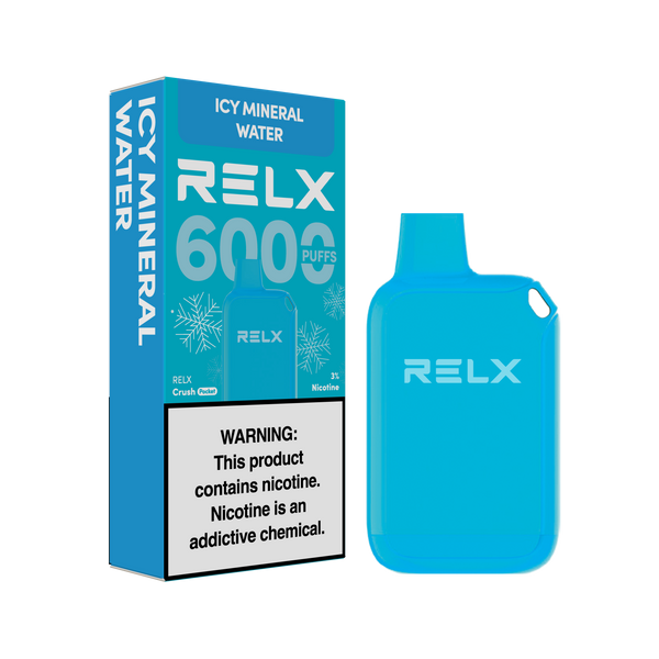 Buy RELX Malaysia MY Disposable Vape Crush Pocket Icy Mineral Water Flavors Flavours 3% Nicotine 购买悦刻马来西亚一次性电子烟微风清澈水
