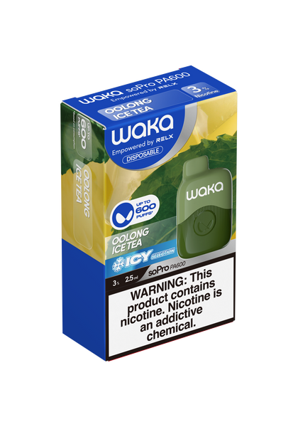 RELX WAKA Malaysia MY Disposable Vape WAKA PA600 Oolong Ice Tea Package
