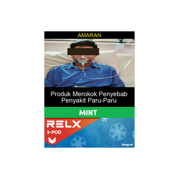 RELX Malaysia MY Pod Real 3 Pods Pack mint Package Price RM 悦刻马来西亚雾化弹3颗装薄荷2%尼古丁价格马币
