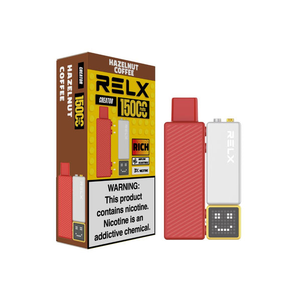 Buy RELX Malaysia MY Creator Kit 15000 Puffs Hazelnut Coffee Package RM40 购买悦刻马来西亚Creator Kit1杆1弹套装灰黄杆榛果拿铁价格40马币
