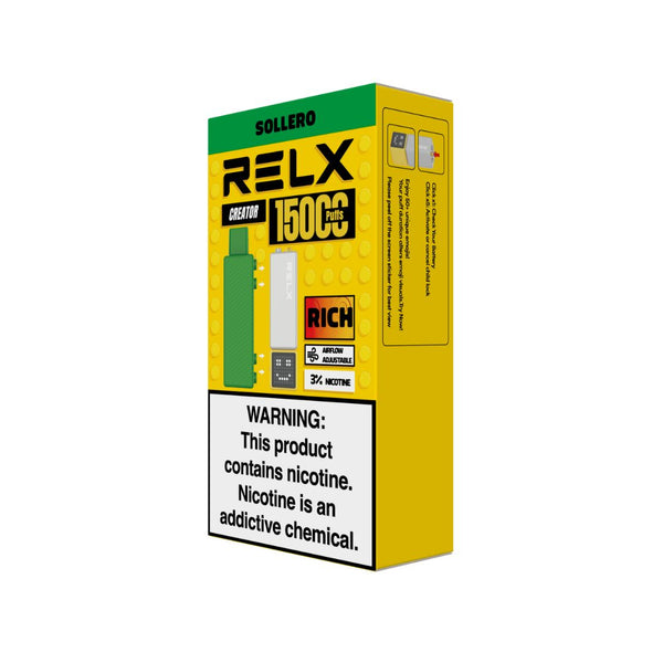 RELX Malaysia MY Creator Kit 15000 Puffs Sollero Lime Vanilla Ice Cream Package 3% Nicotine 悦刻马来西亚Creator Kit1杆1弹套装灰黄杆青柠香草冰淇淋3%尼古丁
